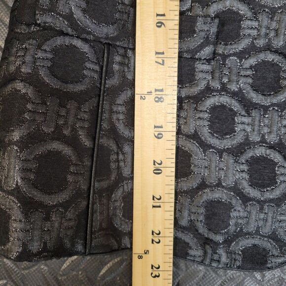 Agnona Womens Short Jacket Size 44 Medium Black Metallic Embroidered Wool Blend - Picture 7 of 12